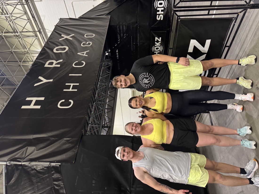 Jared and athletes at HYROX Chicago