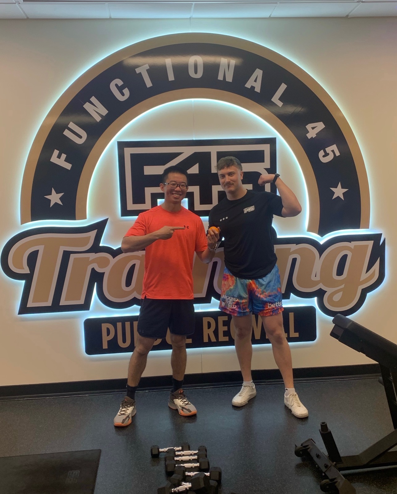 Jared Janczak coaching at the gym